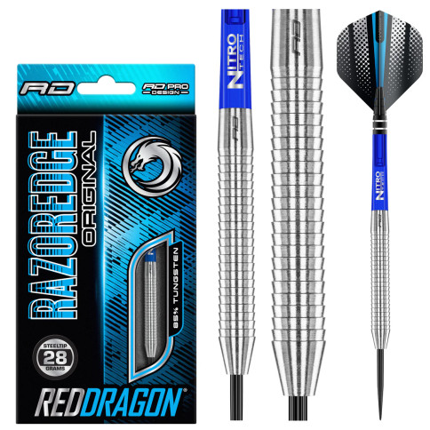 RED DRAGON RAZOR EDGE 28 GRAM STEEL TIP DARTS RED DRAGON RAZOR EDGE 28 GRAM STEEL TIP DARTS