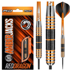 RED DRAGON AMBERJACKS 30 GRAM STEEL TIP DARTS
