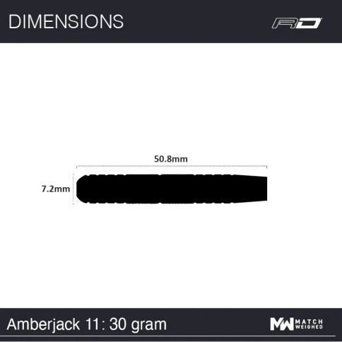 RED DRAGON AMBERJACKS 30 GRAM STEEL TIP DARTS