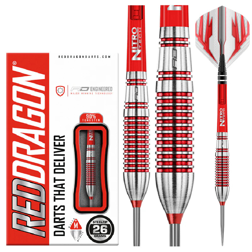 RED DRAGON REFLEX 26 GRAM STEEL TIP DARTS
