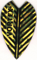 Gold Vortex Cut Dart Flights