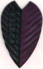 Purple and Silver Vortex Cut Dart Flights Purple and Silver Vortex Cut Dart Flights
