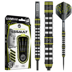 WINMAU MVG "ASSAULT" 23 GRAM STEEL TIP DARTS