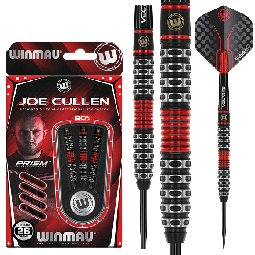 WINMAU S.E. JOE CULLEN 26 GRAM STEEL TIP DARTS