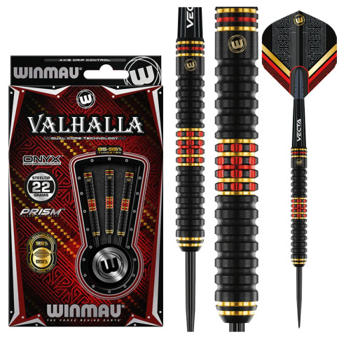 WINMAU VALHALLA 22 GRAM STEEL TIP DARTS