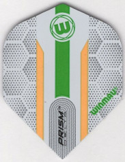 WINMAU PRISM Delta White, Green and Gold Dart Flights