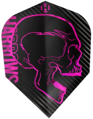 BLACK & PINK RAGE Skull Dart Flights