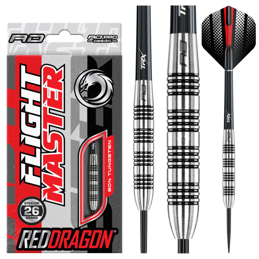 RED DRAGON STRIKER 26 GRAM STEEL TIP DARTS