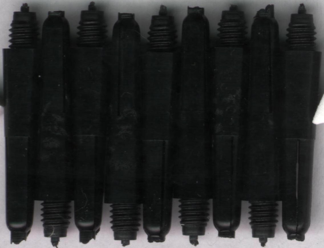 1.25in. Black Extra Short Nylon Dart Shafts 1.25in. Black Extra Short Nylon Dart Shafts