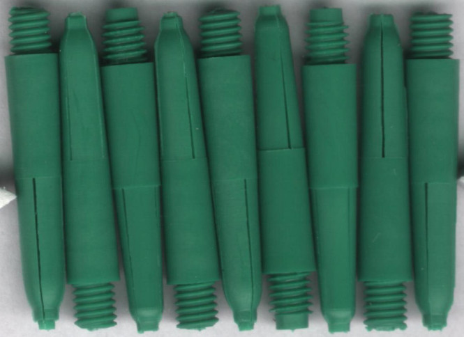 1.25in. Green Extra Short Nylon Dart Shafts 1.25in. Green Extra Short Nylon Dart Shafts