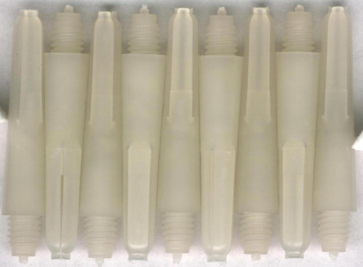1.25in. "White" Extra Short Nylon Dart Shafts