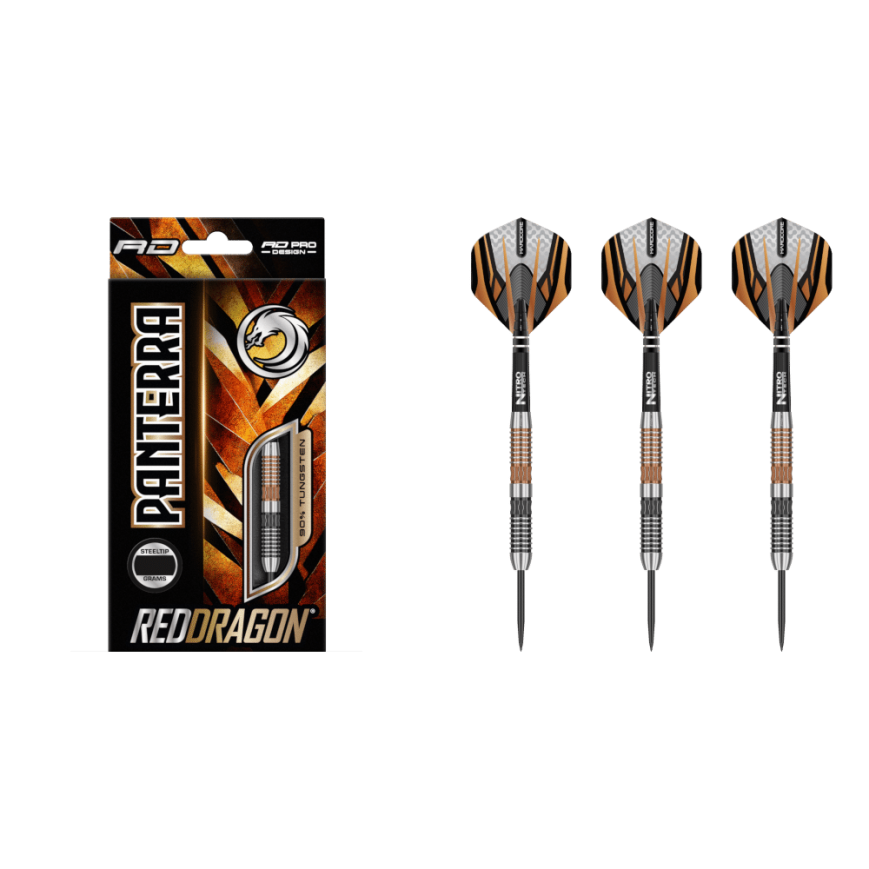 RED DRAGON PANTERRA 26 GRAM STEEL TIP DARTS