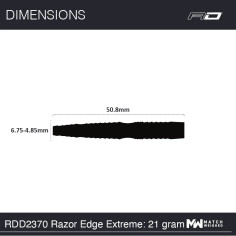 RED DRAGON RAZOR EDGE EXTREME 21 GRAM STEEL TIP DARTS
