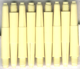 1.5in. Pale Yellow Short Nylon Dart Shafts 1.5in. Pale Yellow Short Nylon Dart Shafts
