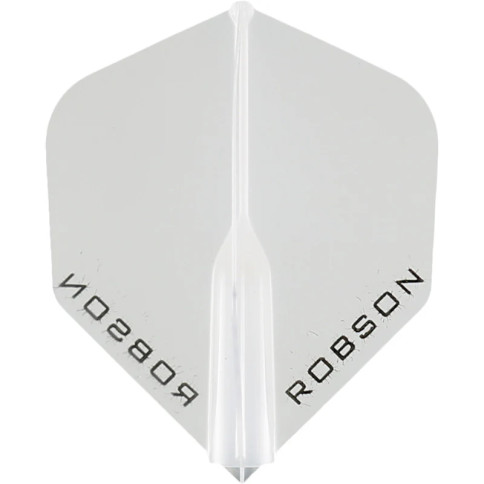 WHITE - ROBSON PLUS STANDARD DART FLIGHTS