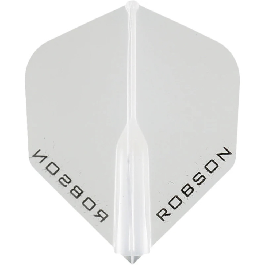 WHITE - ROBSON PLUS STANDARD DART FLIGHTS