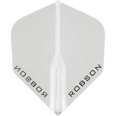 WHITE - ROBSON PLUS STANDARD DART FLIGHTS