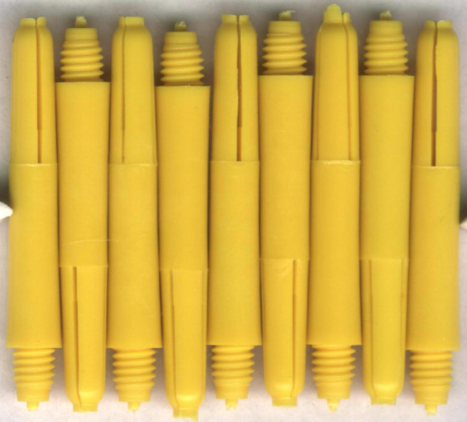 1.5in. Yellow Short Nylon Dart Shafts