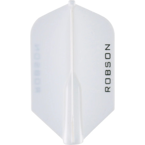 WHITE - ROBSON PLUS SLIM DART FLIGHTS