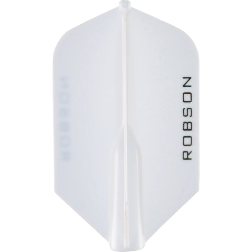 WHITE - ROBSON PLUS SLIM DART FLIGHTS