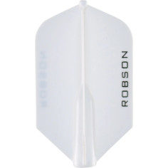 WHITE - ROBSON PLUS SLIM DART FLIGHTS