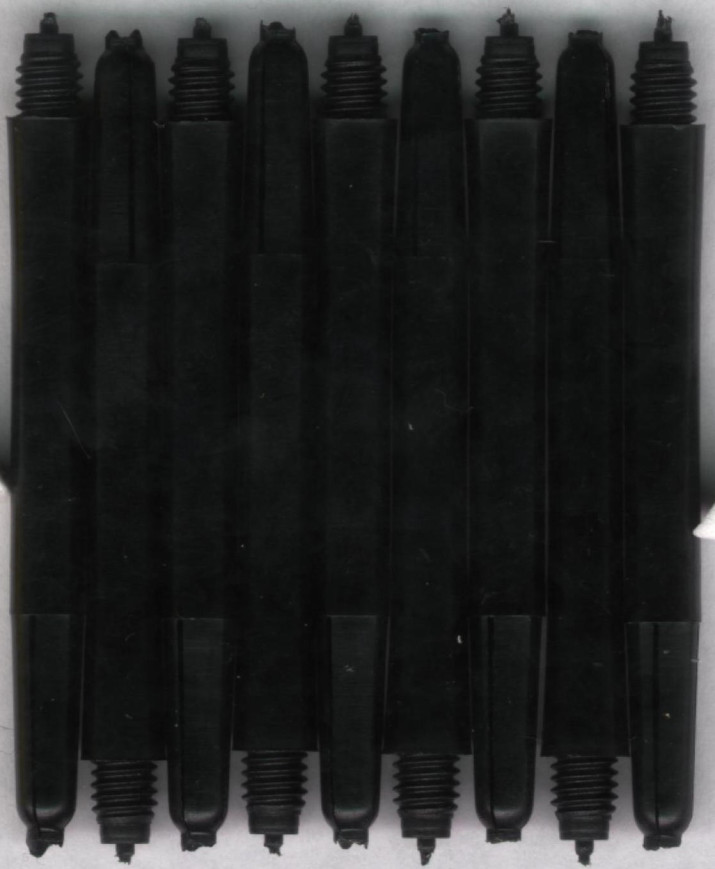 2in. Black Medium Nylon Dart Shafts 2in. Black Medium Nylon Dart Shafts