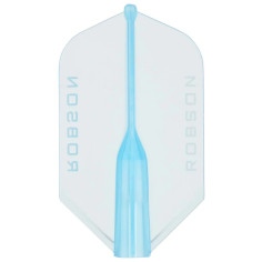 CRYSTAL BLUE - ROBSON PLUS SLIM DART FLIGHTS