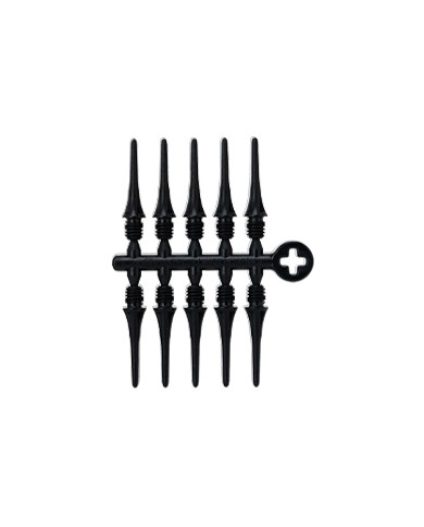 BLACK - SHORT FIT POINT PLUS SOFT TIP POINTS (50 COUNT)