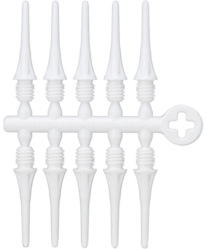 WHITE - SHORT FIT POINT PLUS SOFT TIP POINTS (50 COUNT)