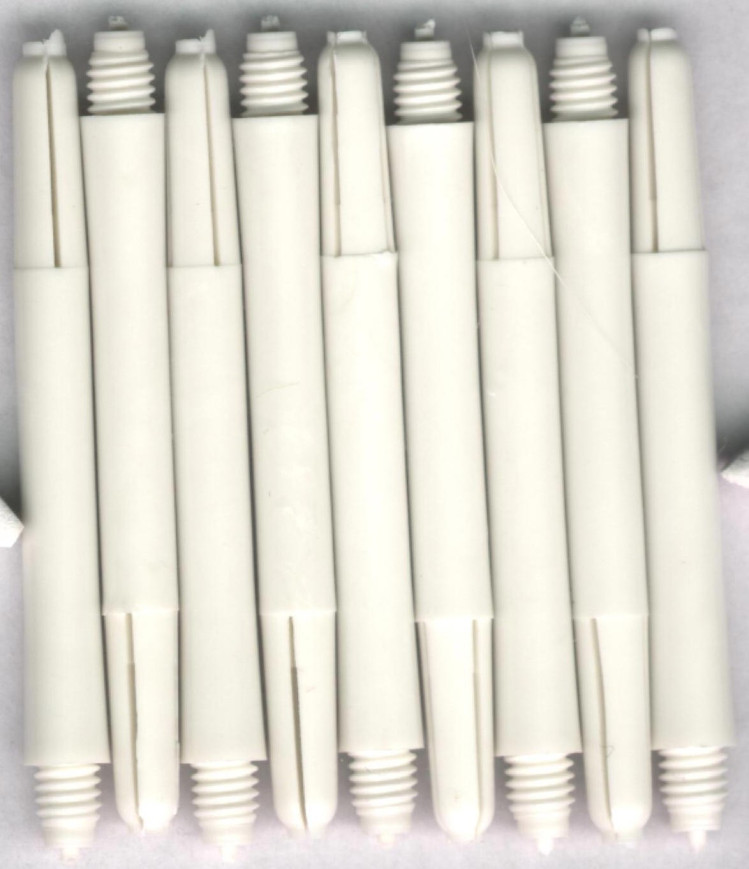 2in. Bright White Medium Nylon Dart Shafts