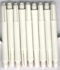 2in. Bright White Medium Nylon Dart Shafts