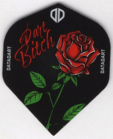 Dart Bitch RED ROSE Dart Flights