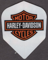 Harley Davidson 2-Sided Logo & Flag Dart Flights