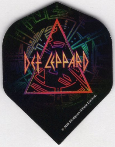 1980's RETRO DEF LEPPARD LOGO Dart Flights
