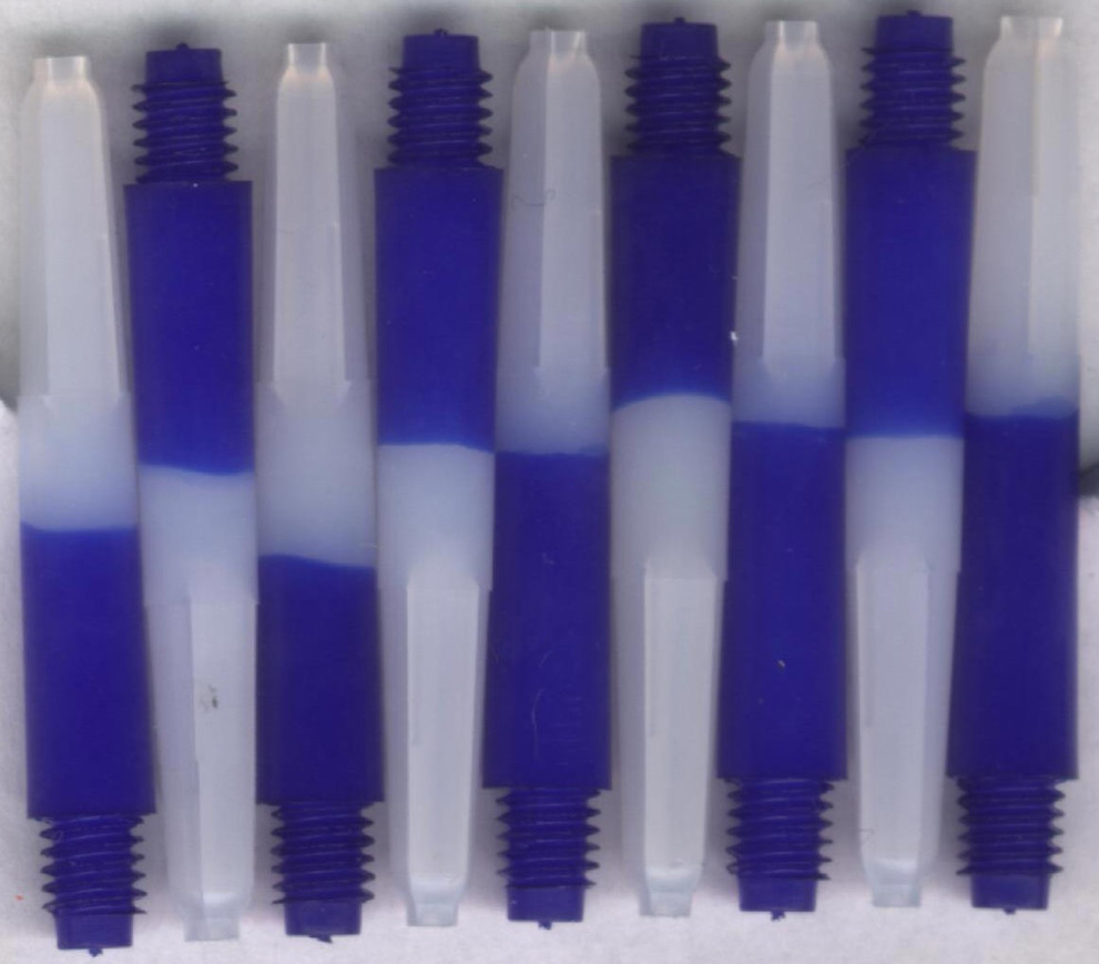 1.5in. Blue Short Two Tone Nylon Dart Shafts 1.5in. Blue Short Two Tone Nylon Dart Shafts
