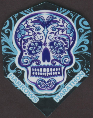 BLUE SUGAR SKULL Dart Flights