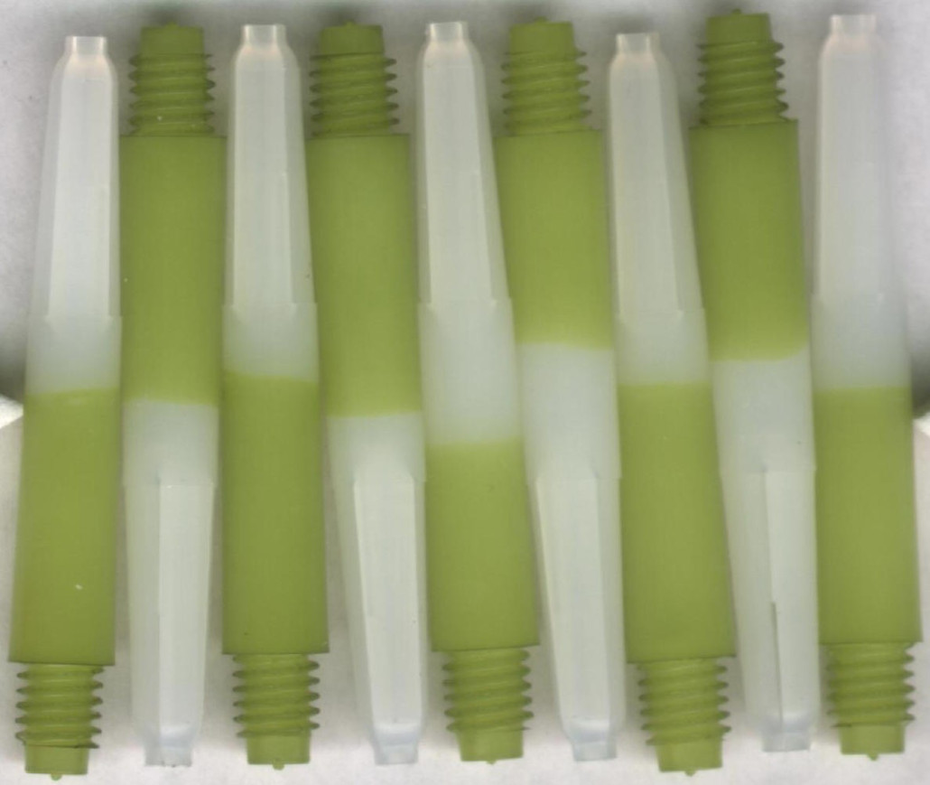 1.5in. Green Short Two Tone Nylon Dart Shafts 1.5in. Green Short Two Tone Nylon Dart Shafts
