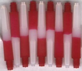 1.5in. Red Short Two Tone Nylon Dart Shafts 1.5in. Red Short Two Tone Nylon Dart Shafts