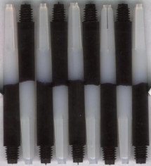 2in. Black Medium Two Tone Nylon Dart Shafts 2in. Black Medium Two Tone Nylon Dart Shafts