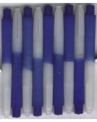 2" 2ba Two Tone Blue-White Dart Shafts Nylon Medium 