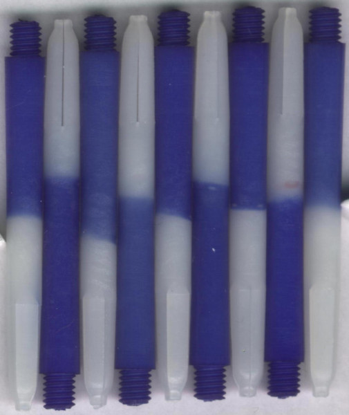 2in. Blue Medium Two Tone Nylon Dart Shafts