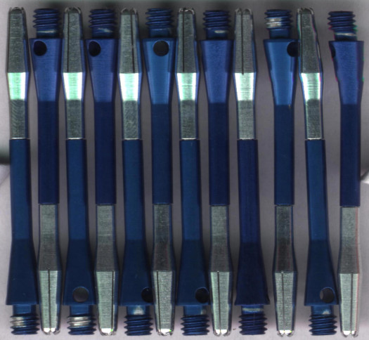 2in. Blue Turbo Spinning Aluminum Dart Shafts