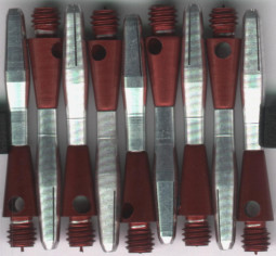 1.25in. Red Turbo Spinning Aluminum Dart Shafts