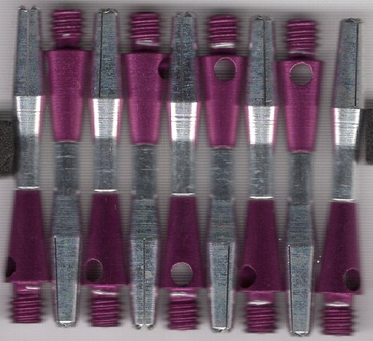 1.25in. Purple Turbo Spinning Aluminum Dart Shafts