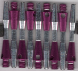 1.25in. Purple Turbo Spinning Aluminum Dart Shafts