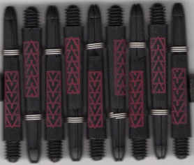 SHORT RED PAKATI KOI CARBON Dart Shafts