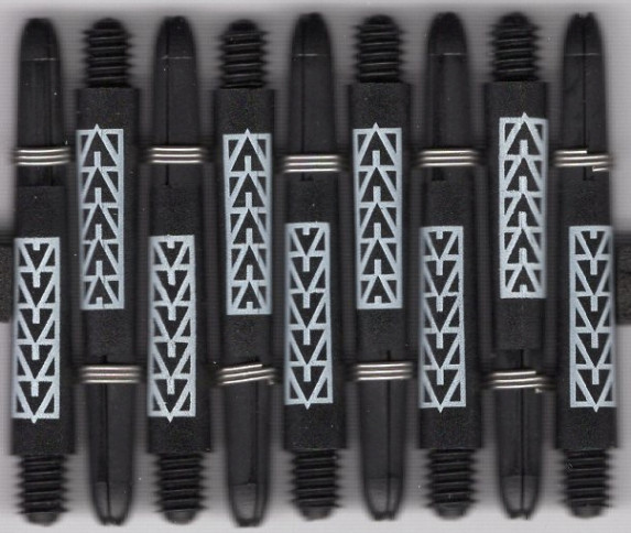 SHORT WHITE PAKATI KOI CARBON Dart Shafts