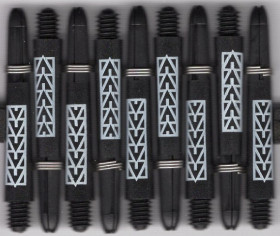 SHORT WHITE PAKATI KOI CARBON Dart Shafts