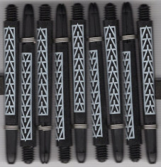 MEDIUM WHITE PAKATI KOI CARBON Dart Shafts