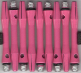 1.5in. SOFT PINK Coated Aluminum Dart Shafts